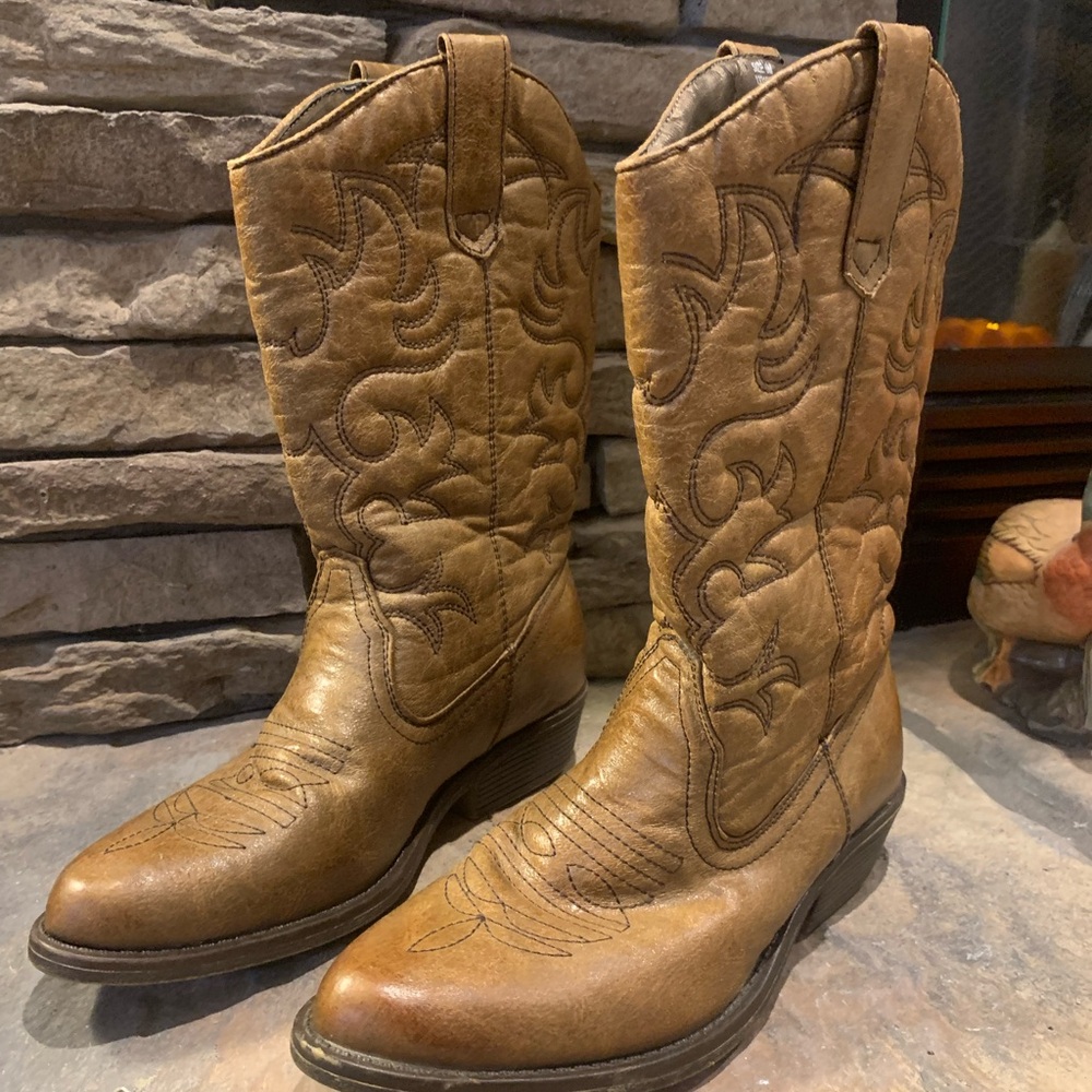 Western Leather Boots
